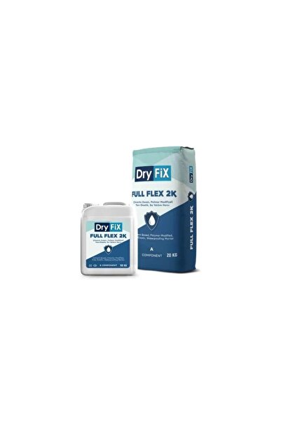 Dryfix Full Flex 2K Tam Elastik Çimento Esaslı Sürme Su Yalıtımı 30 Kg Set