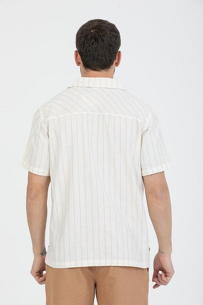Store 100% cotton summer men's shirt |   Stylish striped pattern