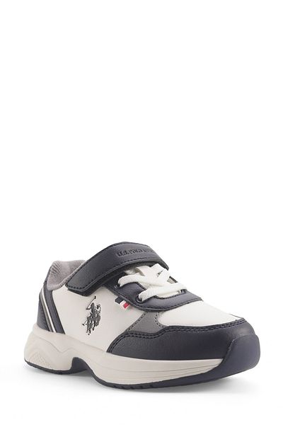 U.S. Polo Assn. Us Polo Assn Boy's Lery 4Pr Sports Shoes White-Navy 101897425