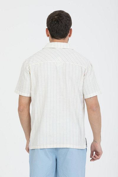 Store 100% cotton summer men's shirt |   Stylish striped pattern