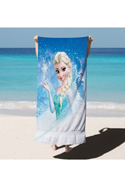 Erays Home Πετσέτα μπάνιου και πετσέτα παραλίας για κορίτσι Frozen Elsa