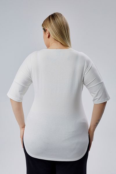 Curvy Trend Plus Size Lighthouse Salty Printed Half Sleeve Side Slit Blouse