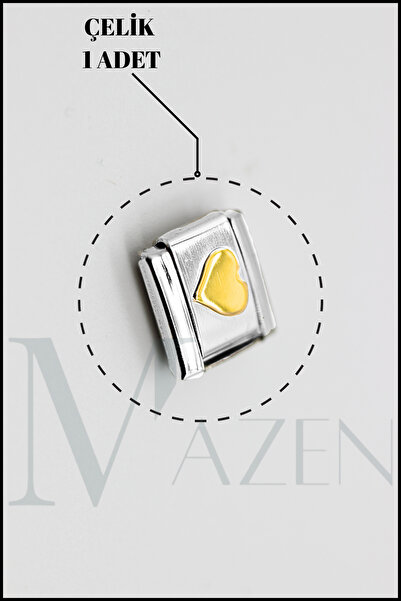 MAZEN 1 Piece Figured Italian Bracelet Charm Steel