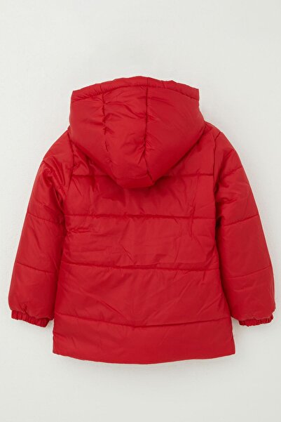 esso mandolin 2-6 Years Boy Red Hooded and Pocket Crested Coat