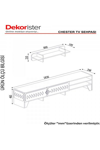 SAHABA Chester TV table model