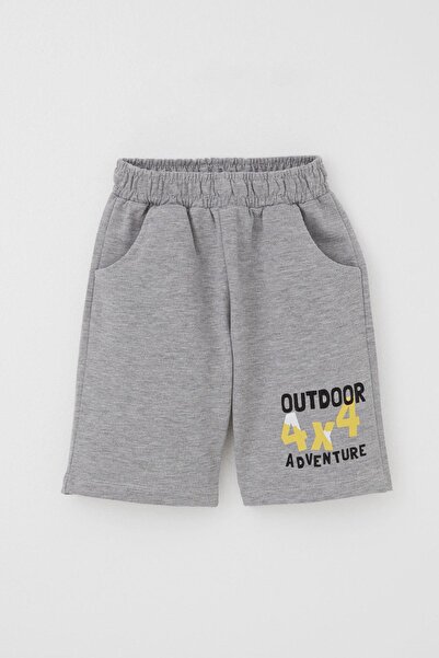 Breeze 1.5-5 Years Old Boy Shorts Set - Adventure Themed and Car Printed, Yellow
