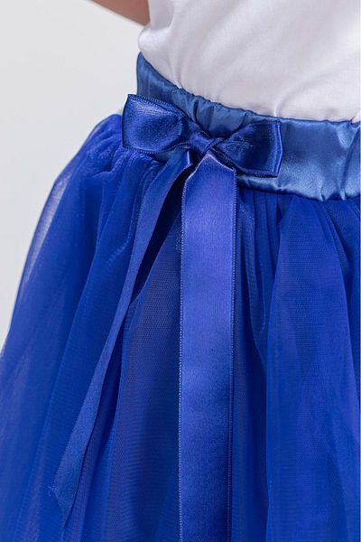 Mnk Baby&Kids Fusta de petrecere pentru fete Tutu Curcubeu M00727 SAKS BLUE
