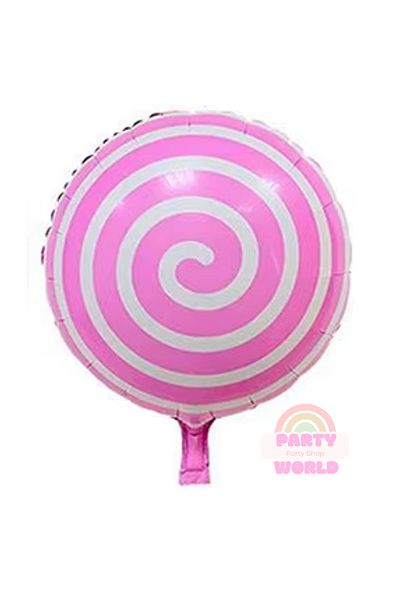 party world Pink Candy (Lollipop) Foil Balloon 18 Inch (45 cm)