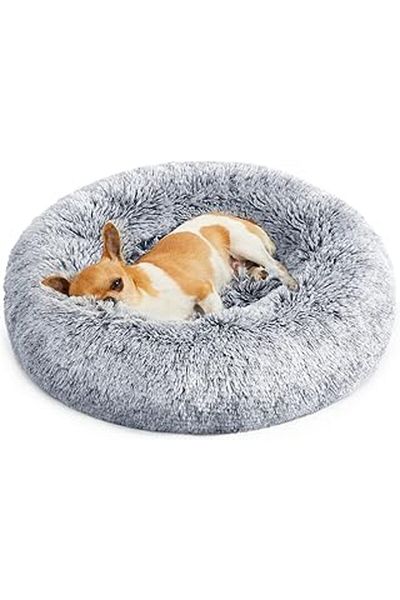 Mu Art Ahşap Feandrea Pgw037G01 Soft Dog Bed, Cat Bed, Donut Pillow, Washable, Eliminable