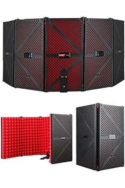 Mu Art Midex Pf-44 Red Microphone Sound Insulation Isolation Panel 5-Section (75X30 cm)