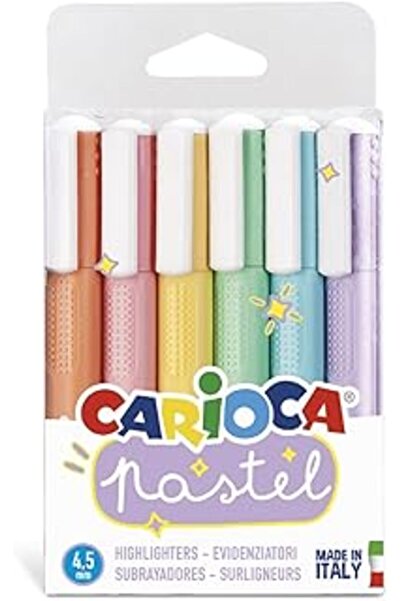 HERŞEYBURDAMODA Pix pentru marcare Nessiworld Carioca, culori pastel, pachet de 6