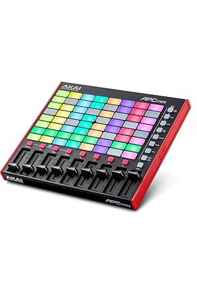 Mu Art Akai Professional Apc Mini - Clip Launch with USB Midi Pad Controller, Ableton Live Lite, 64 Rgb P