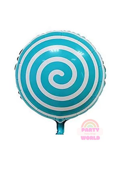 party world Blue Candy (Lollipop) Foil Balloon 18 Inch (45 cm)