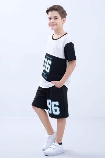 Mnk Baby&Kids Set de pantaloni scurți de vară din bumbac pieptănat, imprimat,...