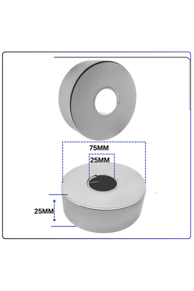 Artema A2435501YP ARTEMA-Banyo bataryası Rozet- 75 mm