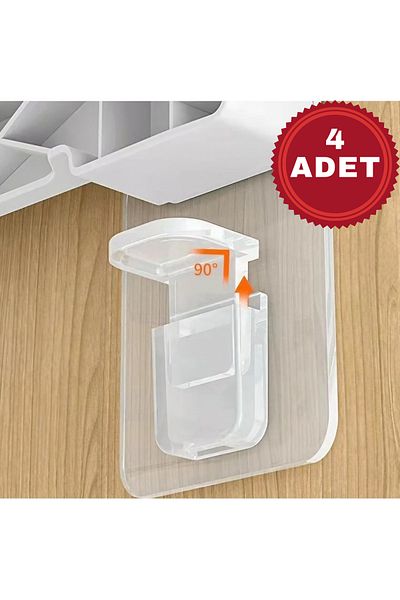 MUUN STORE Adhesive shelf holder set 4 pieces