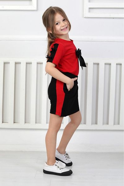 KAMİKAM Very Beautiful and High Quality Girl's Shorts-Skirt Suit