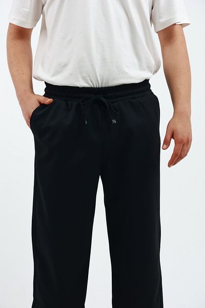 OXVİN Loose Men's Baggy Loose Cut Pique Back Pocket Pants, Relaxed Cut Classic Loose Wide Leg Baggy Pants