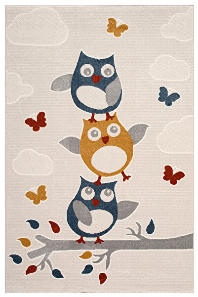 Efor Halı Roma Beyaz Halı Dokuma Halı Yumuşak Çocuklara Özel Modern Halı Renk...