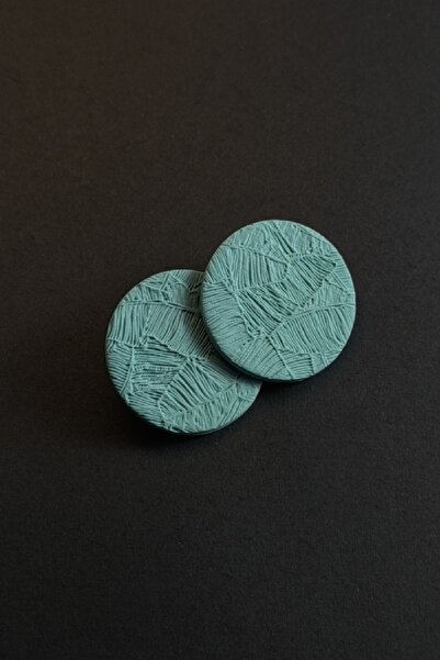 thecolourfully أقراط لونا - موجة المحيط (طين بوليمر - أقراط أظافر، صناعة يدوية)