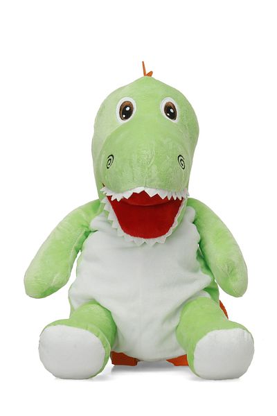 Kinetix Pelus Dino 4Pr Zelená chlapecká plyšová taška