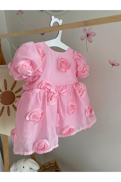 Lovelybird Embossed Rose Dress