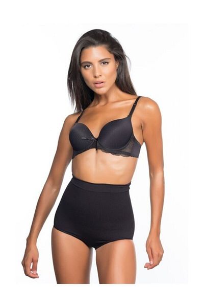 inkasole Black Emay 2813 High Waist Slip Laser Corset