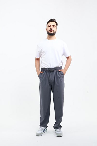 OXVİN Cushy Cool Ανδρικό Oversize Loose Cut Παντελόνι Αλεξίπτωτο, Gabardine Φαρδύ φαρδύ παντελόνι