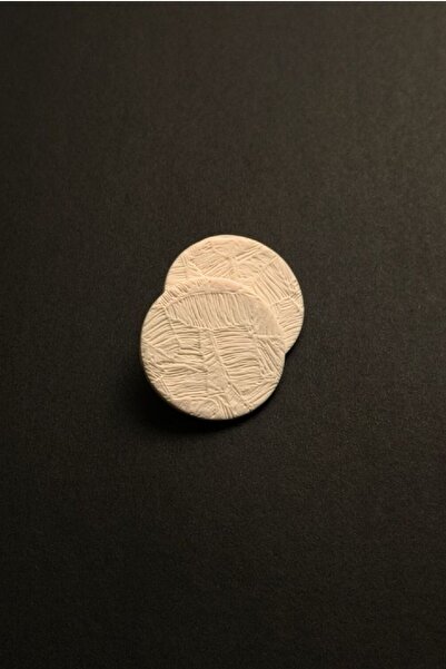 thecolourfully أقراط لونا - أبيض مملح (طين بوليمر - أقراط أظافر، صناعة يدوية)