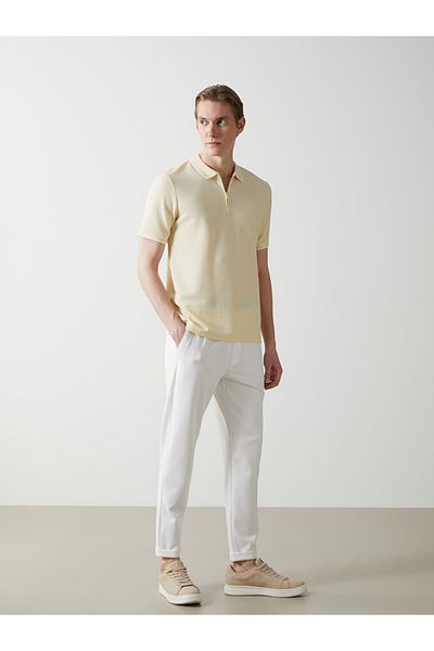 LC Waikiki Ανδρικό μπλουζάκι Polo Neck από υφασμάτινο ύφασμα Full Mold