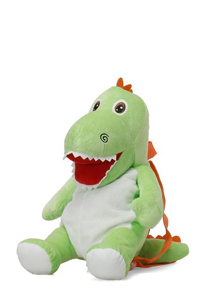 Kinetix Pelus Dino 4Pr Zelená chlapecká plyšová taška
