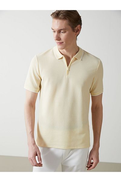 LC Waikiki Ανδρικό μπλουζάκι Polo Neck από υφασμάτινο ύφασμα Full Mold