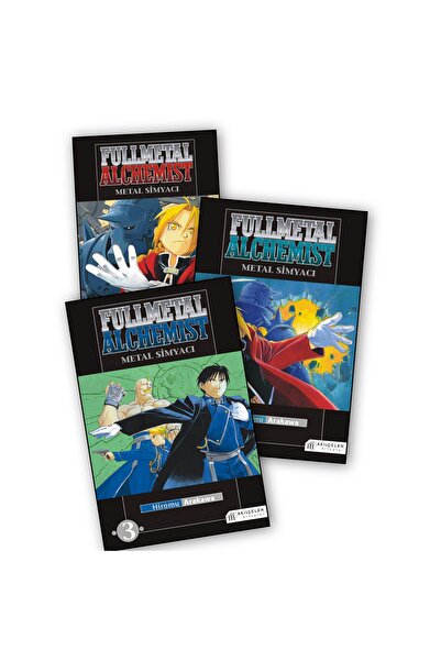 Akıl Çelen Kitaplar Fullmetal Alchemist 1-2-3. Ciltler Manga Seti 1