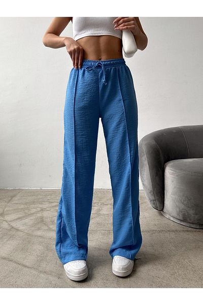 LECTUEL Front Tassel Detailed Linen Pantalon