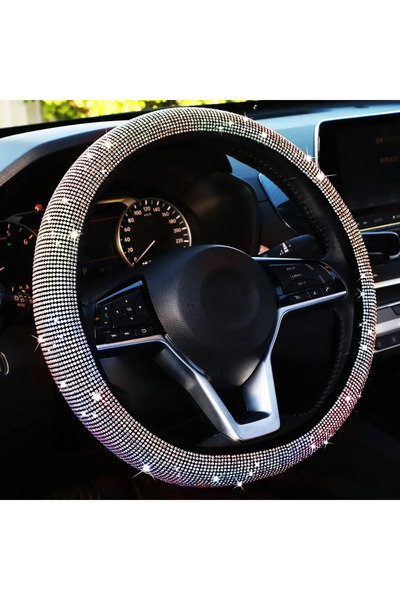 Choice غطاء عجلة قيادة سيارة كروما بلينغ مع كريستال ماسي لامع وأحجار الراين ل...