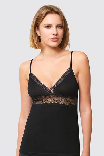 AV ANZAV 1574 حذاء رياضي نسائي بحزام رفيع باللون الأسود موديل 7013