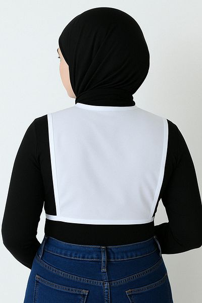 mirach Plus Size - Αμάνικο μπλουζάκι με λαιμόκοψη και ελαστικό, εξαιρετικά ελαστικό και αναπνεύσιμο