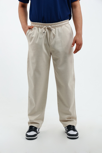 OXVİN Men's Simple Loose Trousers - Loose Cut Classic Leg