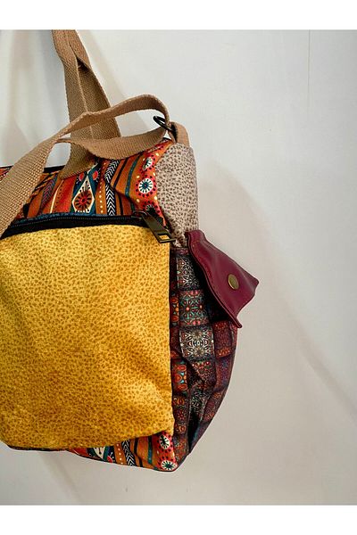 Street Bag Patchwork Ethnic Authentic Bohemian Shoulder Bag Handbag Daily Use Travel Use Messenger Bag