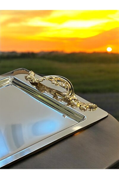 Tiamo Alone Angel Tea Tray Gold