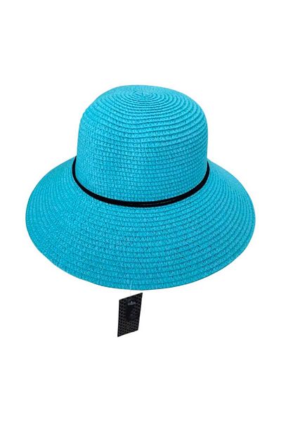 Aware Time Women's Straw Lace-Up Fedora Hat