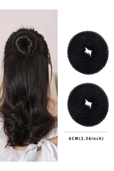 Eva Rose 2 Adet No:1 Küçük Boy Sünger Topuz Saç Tokası Topuz Süngeri Topuz To...