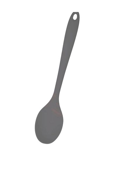 homeneeds Silicone Kitchen Spoon 28 Cm, Hard Tip, High Temperature Resistant, Fireproof & Non-Stick