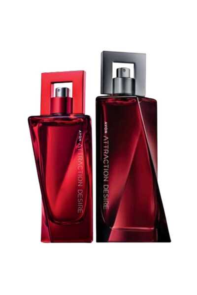 AVON Attraction Desire Edp 50 ml Kadın Parfüm ve Attraction Desire Edt 75 ml Erkek Parfüm Paketi
