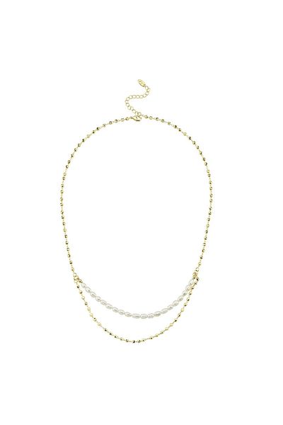 CHARMLUCKY Special Series Natural Pearl Ankle Chain Necklace