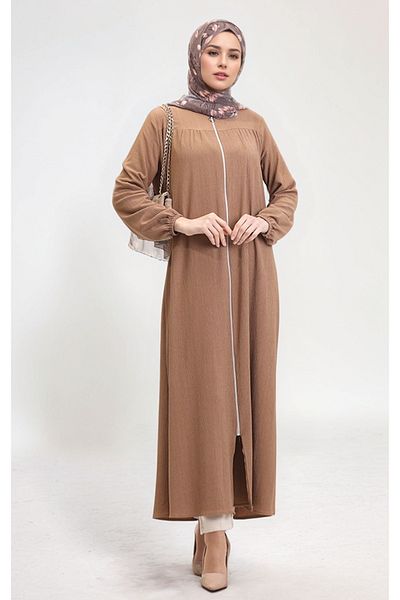 dilber fashion Абая с еластичен ръкав и цип