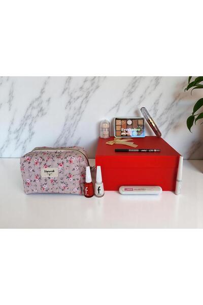 Rose Glismoon Kozmetik Seti No:41 (8 Parça+El Yapımı Özel Seri Çanta Hediyeli)