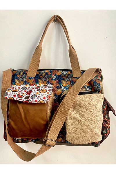 Street Bag Patchwork Ethnic Αυθεντική Bohemian Shoulder Bag Τσάντα χειρός Καθημερινή χρήση Ταξιδιωτική χρήση Τσάντα Messenger
