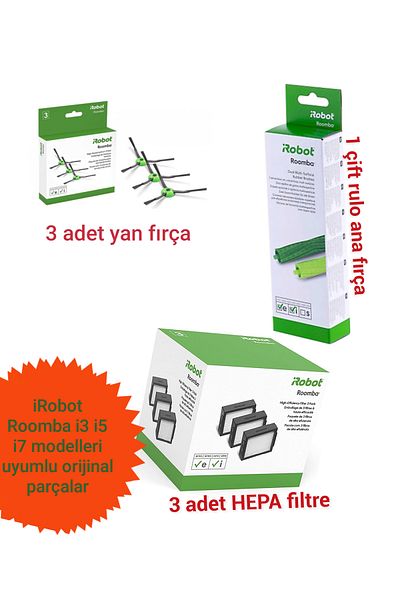 iRobot Original Spare Parts Set Compatible with Roomba I3 I5 I7 Models
