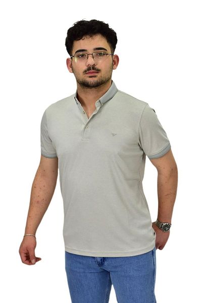 Raymons Ανδρικό μπλουζάκι Mercerized με γιακά πόλο μεγάλου μεγέθους T3000 BGL-ST04534